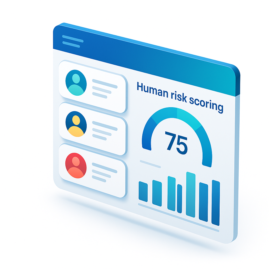 Dashboard de Human Risk OS para gestión del riesgo humano en ciberseguridad